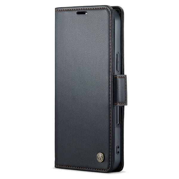 CaseMe Slim Plånboksfodral RFID-skydd iPhone 16 Svart