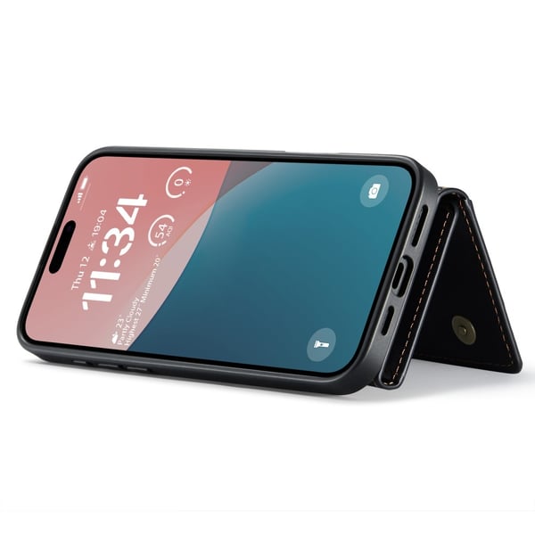 DG.MING 2-i-1 Magnetiskt Skal Med Kortfack iPhone 16 Svart