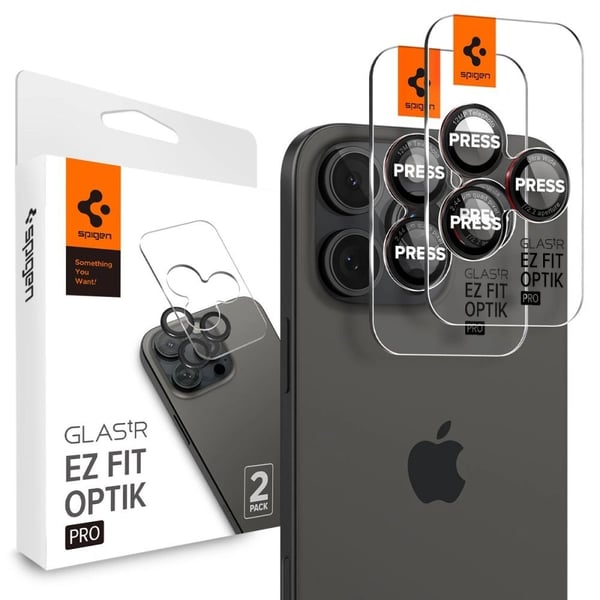 Spigen iPhone 14 Pro Max EZ Fit Optik Pro Lens Protector (2-Pack)