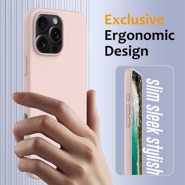 MagSafe Silikonskal iPhone 16 Pro Rosa