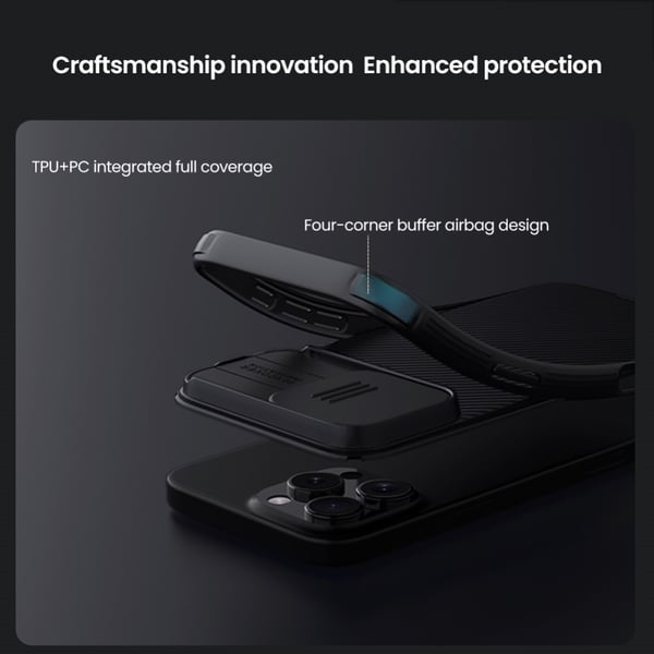 Nillkin CamShield Skal iPhone 16 Pro Max Blå