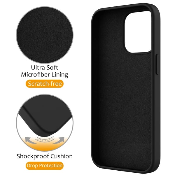 Silikonskal Kickstand MagSafe iPhone 16 Pro Svart