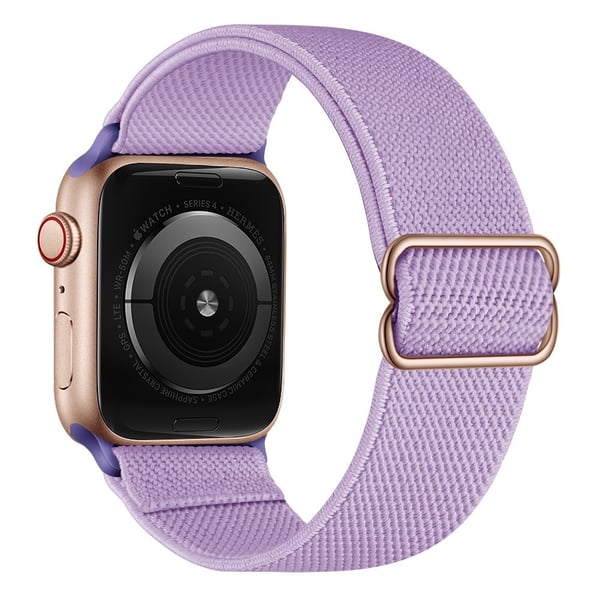 Elastiskt Nylonarmband Apple Watch Series 10 46mm Lila