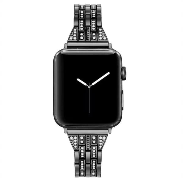 Slim Bling Bracelet Apple Watch Series 10 42mm Svart