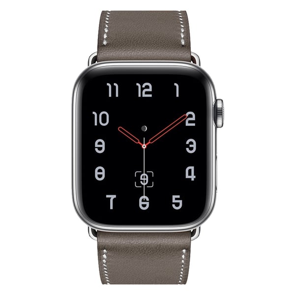 Äkta Läderarmband Apple Watch Series 10 46mm Grå