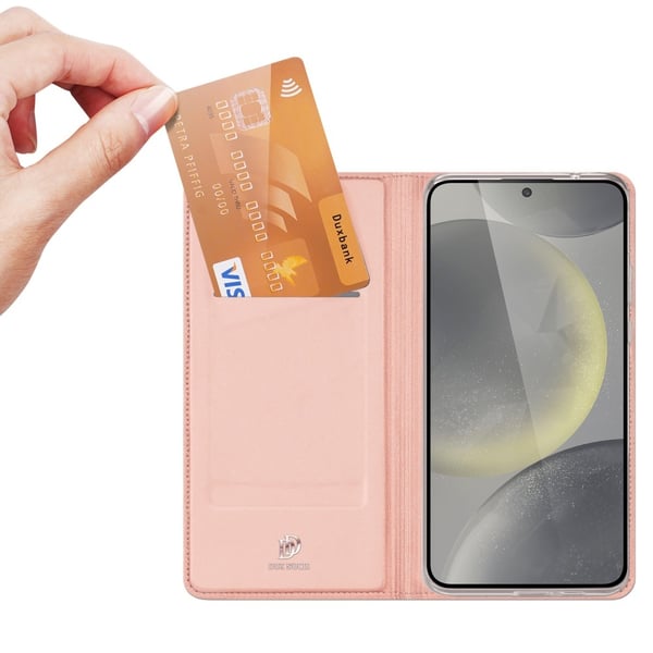 Dux Ducis Skin Pro Läderfodral Samsung Galaxy S24 FE Rosa