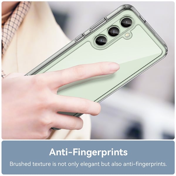 Hybrid Edge Case Samsung Galaxy S24 FE Transparent