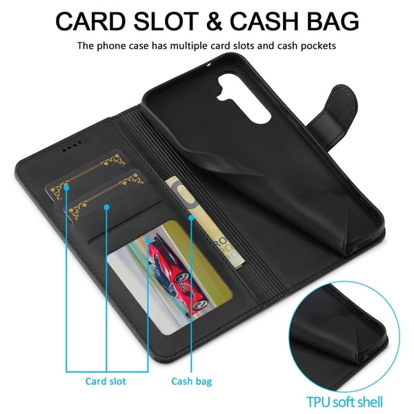 LC.IMEEKE Plånboksfodral Samsung Galaxy A16 Svart