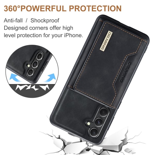 DG.MING 2 in 1 Magnetic Card Slot Case Samsung Galaxy A16 Black