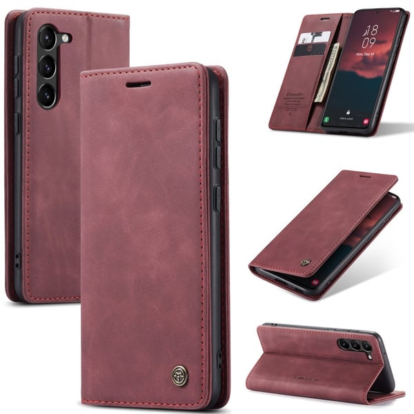 CaseMe Slim Plånboksfodral Samsung Galaxy S24 FE Röd