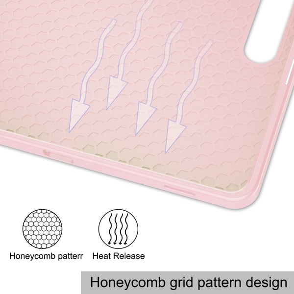 Samsung Galaxy Tab S10 Plus Fodral Tri-Fold Med Pen-hållare Rosa