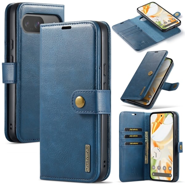 DG.MING 2-in-1 Magnet Wallet Google Pixel 9 Pro Blue
