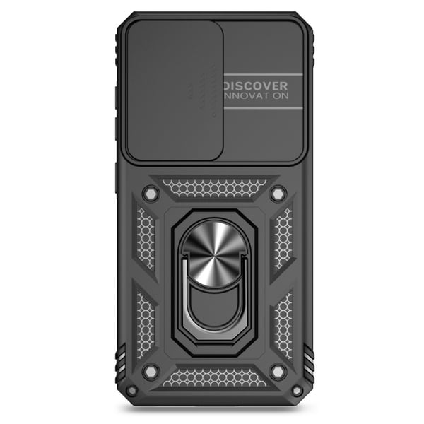 Hybridskal Samsung Galaxy S25 Ring + Kameraskydd Svart