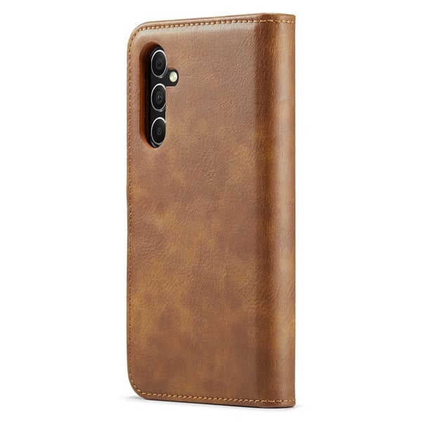 DG.MING 2-in-1 Magnet Wallet Samsung Galaxy S25 Cognac