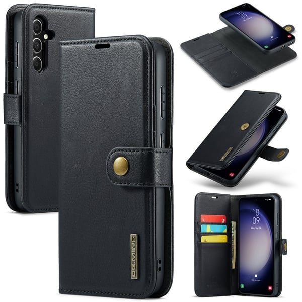 DG.MING 2-in-1 Magnet Wallet Samsung Galaxy S25 Black