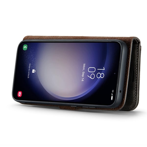 DG.MING 2-in-1 Magnet Wallet Samsung Galaxy S25 Brown