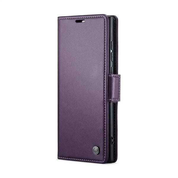 CaseMe Slim Plånboksfodral RFID-skydd Samsung Galaxy S25 Ultra Lila