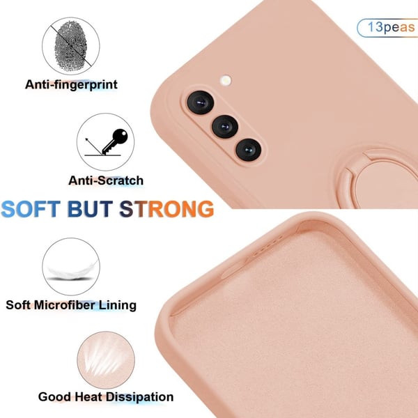 Samsung Galaxy S25 Skal Med Ringhållare Rosa