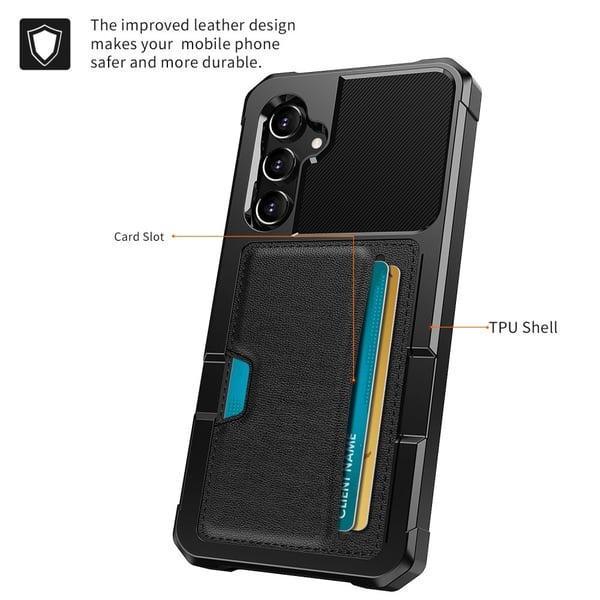 Armor Card Case Galaxy S25 Svart