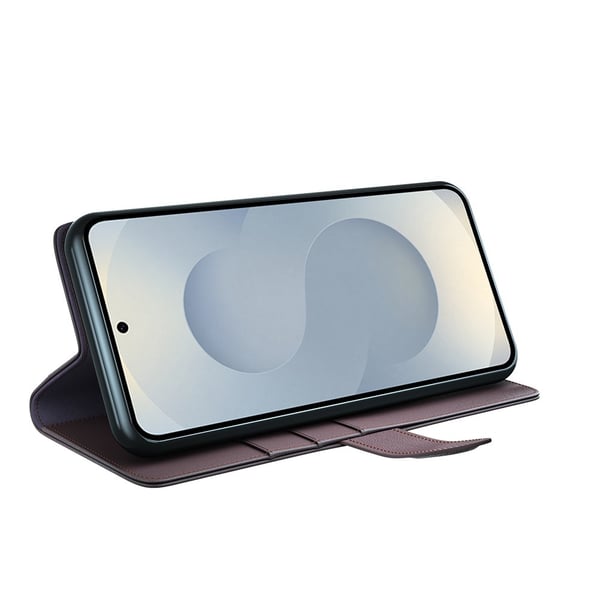 Äkta Läderfodral Samsung Galaxy S25 Edge Brun