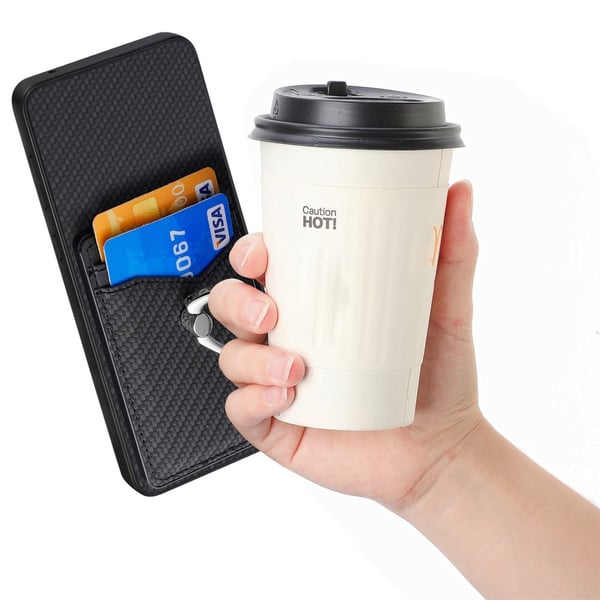 Skal Samsung Galaxy S25 Edge Kortfack + Ring Kolfibertextur