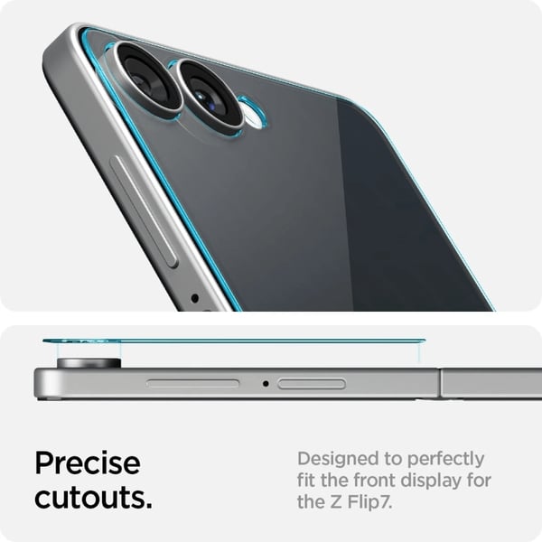 Spigen Samsung Galaxy Z Flip 7 Screen Protector GLAS.tR EZ Fit 2-Pack