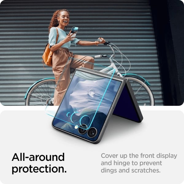 Spigen Samsung Galaxy Z Flip 7 Screen Protector GLAS.tR EZ Fit 2-Pack