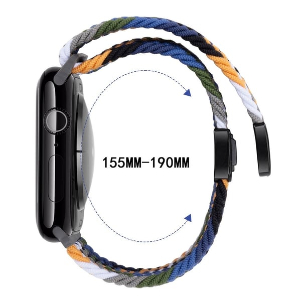 Elastiskt Vävd Nylonarmband Apple Watch Ultra 2 49mm Regnbåge