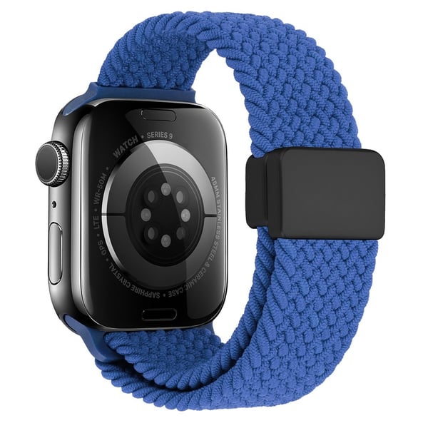 Elastiskt Vävd Nylonarmband Apple Watch 42/44/45mm Blå
