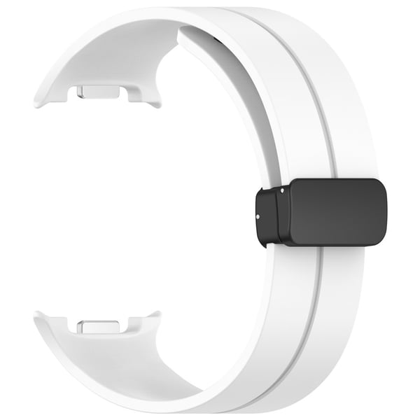 Magnetiskt Silikonarmband Samsung Galaxy Watch 8 40mm Vit