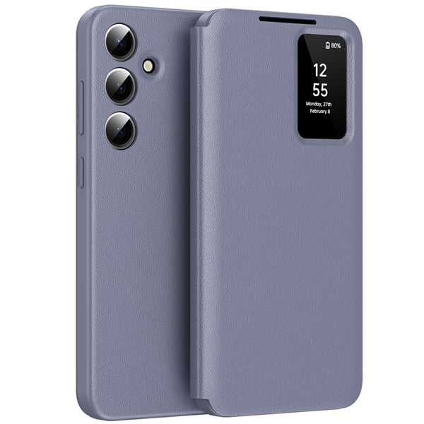 Läderfodral Smart View Samsung Galaxy A56 Lila Läderfodral Smart View Samsung Galaxy A56 Lila