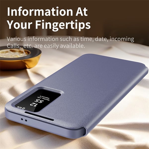 Läderfodral Smart View Samsung Galaxy A56 Lila