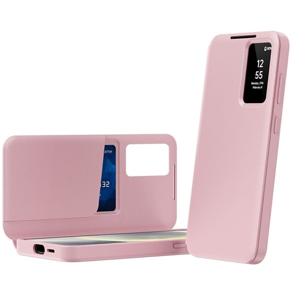 Läderfodral Smart View Samsung Galaxy A56 Rosa
