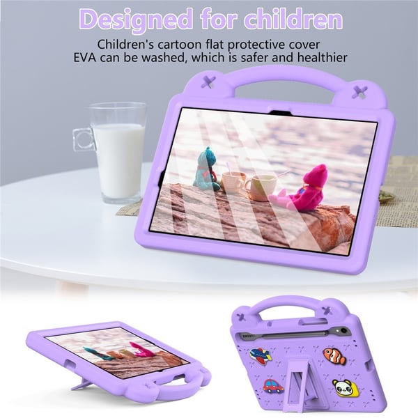 Stöttåligt EVA Skal Samsung Galaxy Tab S8 Kickstand Lila