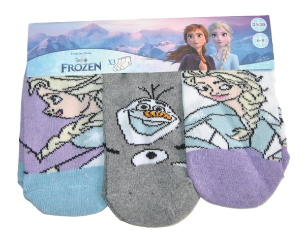 Frozen/Frost 3-pack ankelstrumpor
