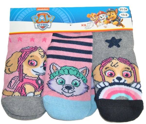 Paw Patrol 3-pack nilkkasukat
