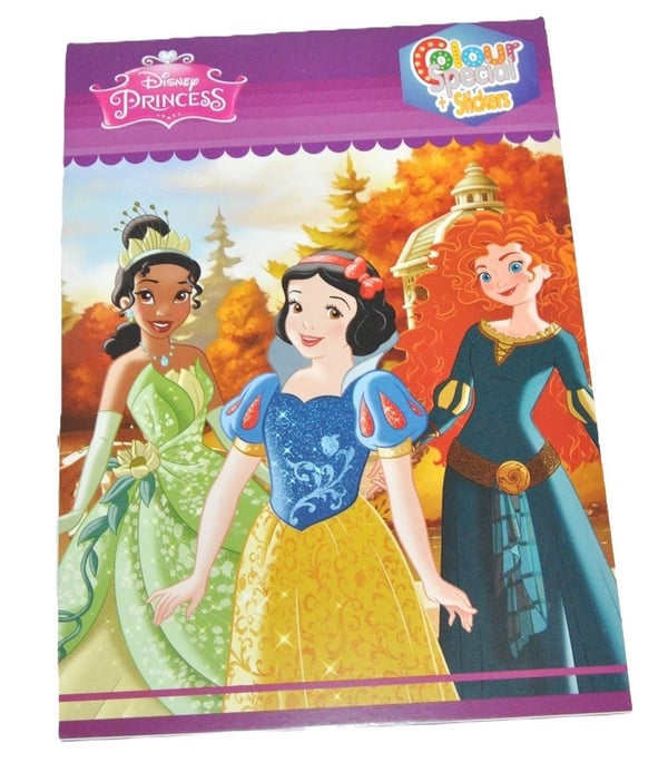 Disney Princess målarbok med stickers