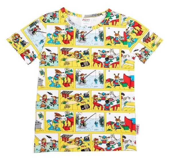 Pippi Långstrump Energisk T-shirt, Gul