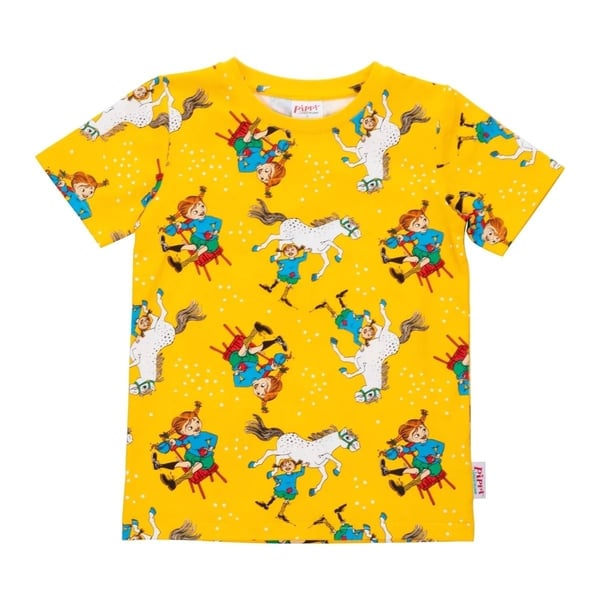 Pippi Långstrump Självsäker-t-shirt gul