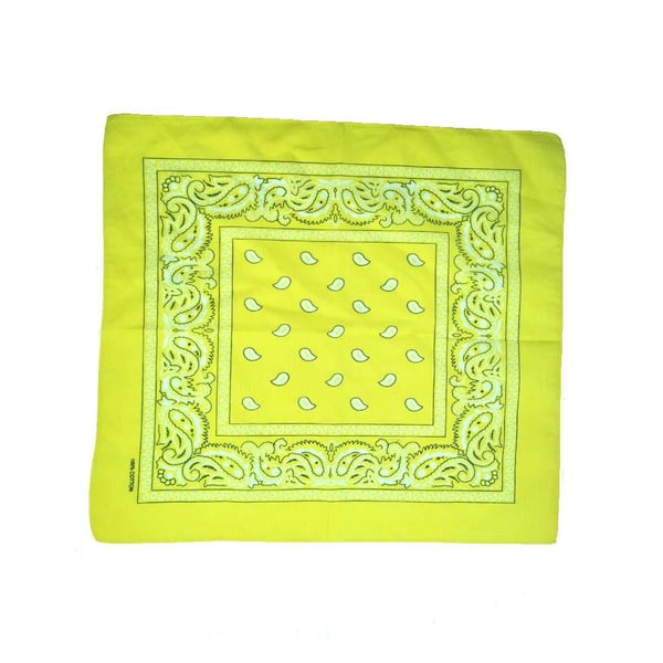 Bandana Paisleymönster Ljusgul