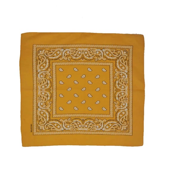 Bandana Paisleymönster Mörkgul