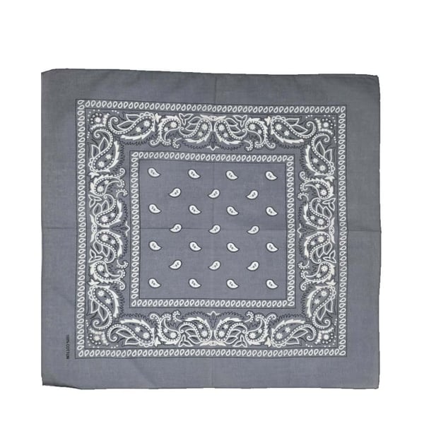 Bandana Paisleymönster Grå