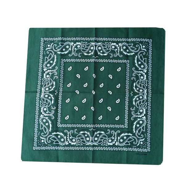 Bandana Paisleymönster Militärgrön