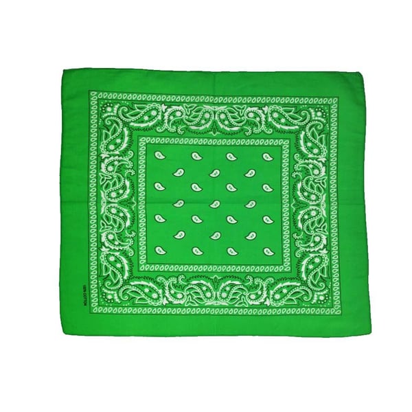 Bandana Paisleymönster Ljusgrön