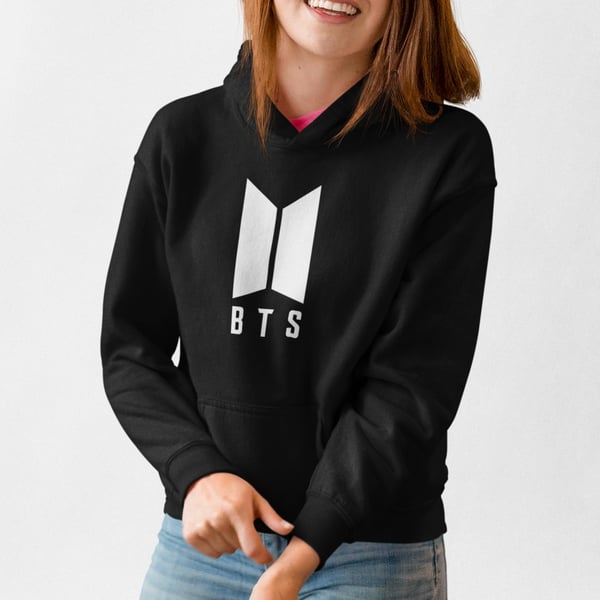 BTS stil svart  huvtröja barn K-pop SUGA sweatshirt tröja t-shirt