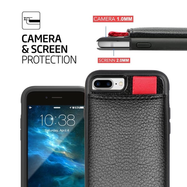 iPhone/Samsung/Huawei - Deksel - Skjult Kortlomme / Kortholder - iPhone X/XS