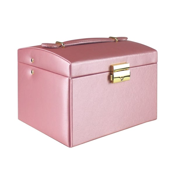 Smyckeskrin, Konstgjort läder - Rosa