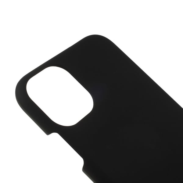 Gummibelagt hårdt bagcover i plastik til iPhone 11 Pro - Sort
