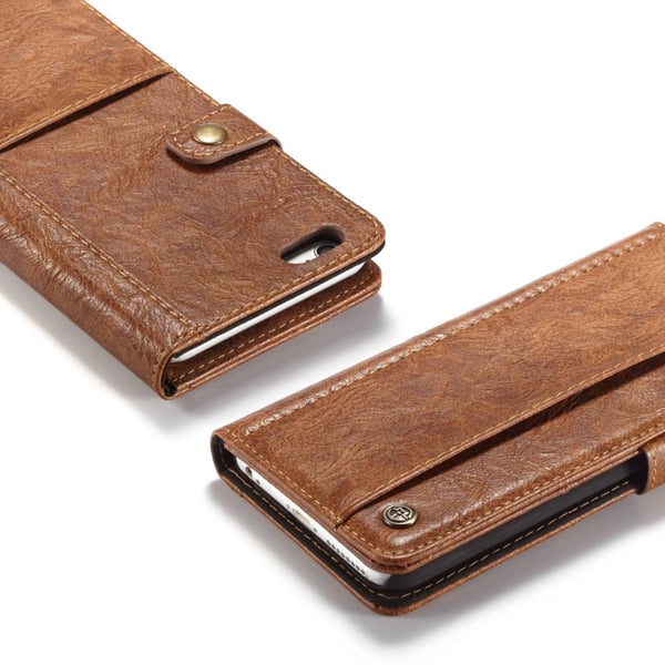 CaseMe iPhone 6 & 6S Crazy Horse -kuvioinen nahkakotelo