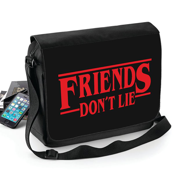 Stranger things - Friends don't lie väska - axelrem - Skolväska